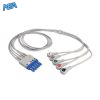 5-lead ECG Leadwire Set with Snap end AHA for Philips M1644A Reusable, Limb + Chest Lead, Lead Type: Philips IntelliVue, Shielded 4 EL PH5 90S A