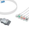 5-lead ECG Leadwire Set with Snap end AHA for Spacelabs 700-0007-08 Reusable, Limb + Chest Lead, Lead Type: Spacelabs TruLink, Shielded 2 EL SL5 90S A