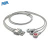 3-lead ECG Leadwire Set with Snap end AHA for Spacelabs 700-0010-18 Reusable, Limb Lead, Lead Type: Spacelabs Molded Din-Style, Shielded 3 EL SLD3 130S A