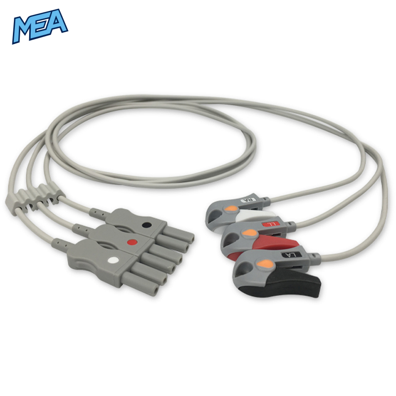 3-lead ECG Leadwire Set with Grabber/Pinch end AHA for Spacelabs 700-0006-00 Reusable, Limb Lead, Lead Type: Spacelabs TruLink, Shielded 1 3-lead ECG Leadwire Set with Grabber/Pinch end AHA for Spacelabs 700-0006-00 Reusable, Limb Lead, Lead Type: Spacelabs TruLink, Shielded