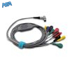 10-lead ECG Leadwire Set with Snap end AHA for GE Healthcare 2107229-001 Reusable, Shielded 2 EL TGEA10 90S A