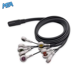 10-lead ECG Leadwire Set with Snap end AHA for Chancefine Monitors Reusable, Limb + Chest Lead, Shielded