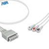 3-lead ECG Leadwire Set with Snap end AHA for Mindray 009-004765-00 Reusable, Limb Lead, Lead Type: Mindray, Shielded 5 EL TM3 60S A