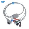 7-lead ECG Leadwire Set with Snap end AHA for NorthEast NEMCA133 Reusable, Limb + Chest Lead, Shielded 3 EL TNTH7 90S A