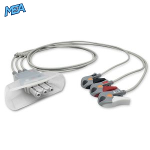3-lead ECG Leadwire Set with Grabber/Pinch end AHA for Philips 989803151971 Reusable, Limb Lead, Lead Type: Tele IntelliVue, Shielded