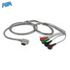 5-lead ECG Leadwire Set with Snap end AHA for GE Healthcare 2008594-001 Reusable, Limb + Chest Lead, Shielded 5 EL TSLH5 100S A