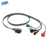 5-lead ECG Leadwire Set with Snap end AHA for Philips 989803157491 Reusable, Limb + Chest Lead, Lead Type: Zymed Digitrak XT, Shielded 5 EL TZDX5 90S A