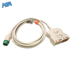 10-lead ECG Trunk Cable AHA for Mindray 0010-30-42721 Reusable, Limb + Chest Lead, 2.5m, used with Mindray Leadwire