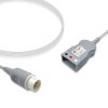 3-lead ECG Trunk Cable AHA for Philips M1580A Reusable, 2.5m, used with AA Twin-Pin Leadwire 9 ET 3006R AA A