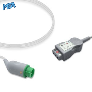 3-lead ECG Trunk Cable AHA for Kontron Monitors Reusable, 2.5m, used with Safety Din Leadwire