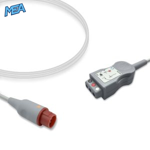 3-lead ECG Trunk Cable AHA for Bionet Monitors Reusable, 2.5m, used with Safety Din Leadwire