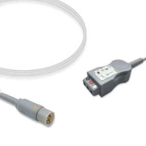 3-lead ECG Trunk Cable AHA for CASMed Monitors Reusable, 2.5m, used with Safety Din Leadwire