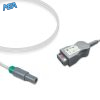 3-lead ECG Trunk Cable AHA for Biosys Monitors Reusable, 2.5m, used with Safety Din Leadwire 6 ET 3055 D A