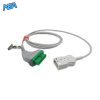 3-lead ECG Trunk Cable AHA for Fukuda Denshi CIO-07CTP-3NA Reusable, 2.5m, used with AA Twin-Pin Leadwire 6 ET 3076 AA A
