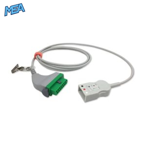 3-lead ECG Trunk Cable AHA for Fukuda Denshi CIO-07CTP-3NA Reusable, 2.5m, used with AA Twin-Pin Leadwire