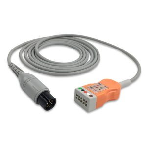 5-lead ECG Trunk Cable AHA for Mindray 0012-00-1502-04 Reusable, Limb + Chest Lead, 6.0m, used with Mindray Mobility Leadwire