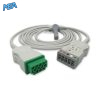 3/5-lead ECG Trunk Cable AHA for GE Healthcare 2106305-001 Reusable, Limb + Chest Lead, 3.6m, used with GE Multi-Link Leadwire 8 ET 500436 MQ A