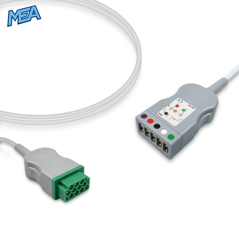 3/5-lead ECG Trunk Cable AHA for GE Healthcare 2017003-001 Reusable, Limb + Chest Lead, 2.5m, used with GE Multi-Link Leadwire 2 3/5-lead ECG Trunk Cable AHA for GE Healthcare 2017003-001 Reusable, Limb + Chest Lead, 2.5m, used with GE Multi-Link Leadwire - Image 2