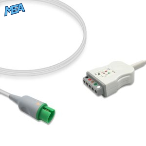 5-lead ECG Trunk Cable AHA for Spacelabs Monitors Reusable, Limb + Chest Lead, 2.5m, used with Safety Din Leadwire