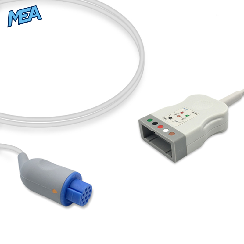5-lead ECG Trunk Cable AHA for Datex Ohmeda 545303-HEL Reusable, Limb + Chest Lead, 2.5m, used with Datex 300 Series Leadwire 2 5-lead ECG Trunk Cable AHA for Datex Ohmeda 545303-HEL Reusable, Limb + Chest Lead, 2.5m, used with Datex 300 Series Leadwire - Image 2