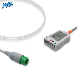 5-lead ECG Trunk Cable AHA for Mindray 0010-30-42723 Reusable, Limb + Chest Lead, 2.5m, used with Mindray Leadwire