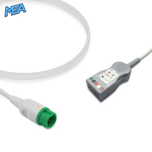 5-lead ECG Trunk Cable AHA for Mindray 040-001416-00 Reusable, Limb + Chest Lead, 2.5m, used with Mindray Mobility Leadwire