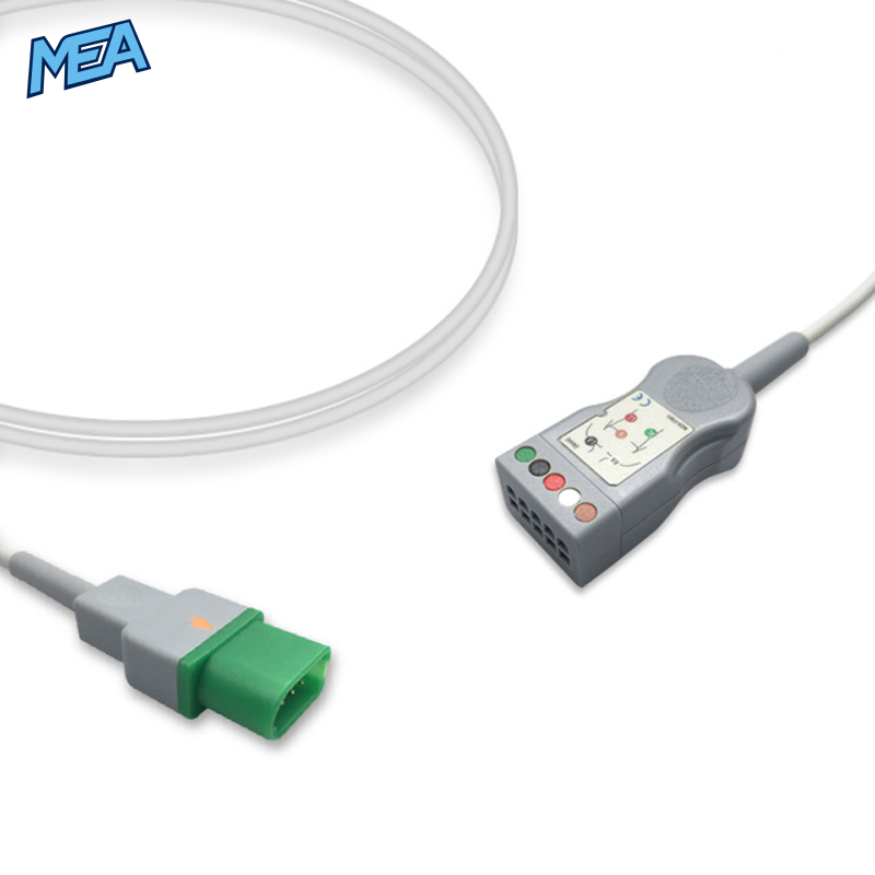 5-lead ECG Trunk Cable AHA for Datascope 0012-00-1745-01 used with Mindray Mobility Lead wire 1 5-lead ECG Trunk Cable AHA for Datascope 0012-00-1745-01 used with Mindray Mobility Lead wire