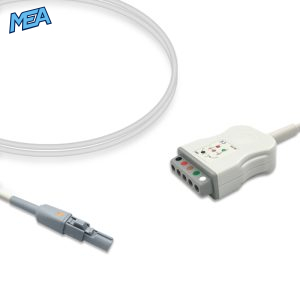 5-lead ECG Trunk Cable AHA for Welch Allyn Monitors Reusable, Limb + Chest Lead, 2.5m, used with Safety Din Leadwire