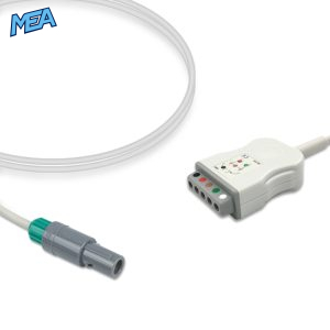 5-lead ECG Trunk Cable AHA for Biosys Monitors Reusable, Limb + Chest Lead, 2.5m, used with Safety Din Leadwire