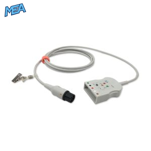 5-lead ECG Trunk Cable AHA for Mindray 0012-00-1155-01 Reusable, Limb + Chest Lead, 2.5m, used with AA Twin-Pin Leadwire