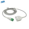6-lead ECG Trunk Cable AHA for Spacelabs 700-0008-59 Reusable, 2.5m, used with Spacelabs Molded Din-Style Leadwire 4 ET 6007R SLD A