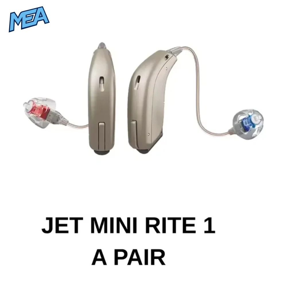 Oticon Jet 1 & Jet 2 MiniRITE Hearing Aids – 312 Battery 6 Oticon Jet 1 MiniRITE hearing aid pair, left and right, 312 battery Bluetooth