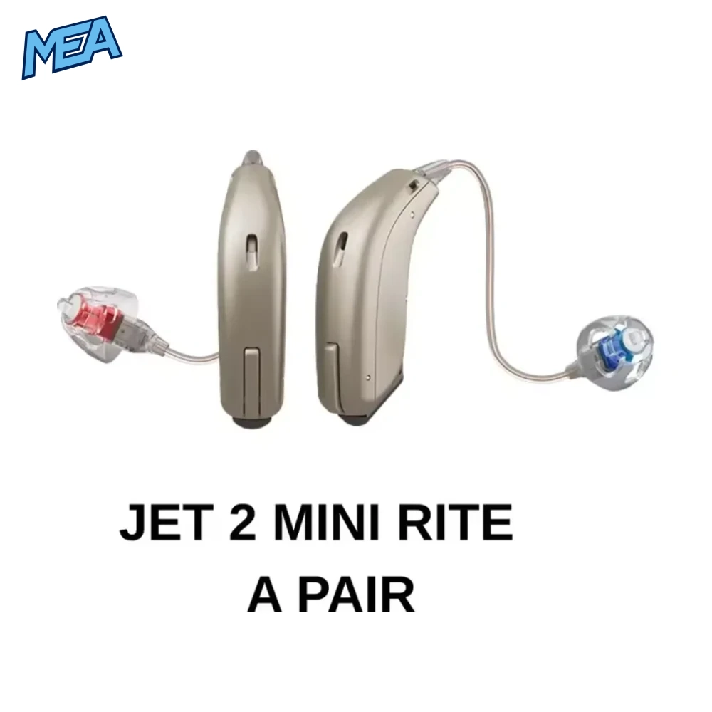 Oticon Jet 1 & Jet 2 MiniRITE Hearing Aids – 312 Battery 12 Oticon Jet 2 MiniRITE hearing aid pair, left and right, 312 battery Bluetooth
