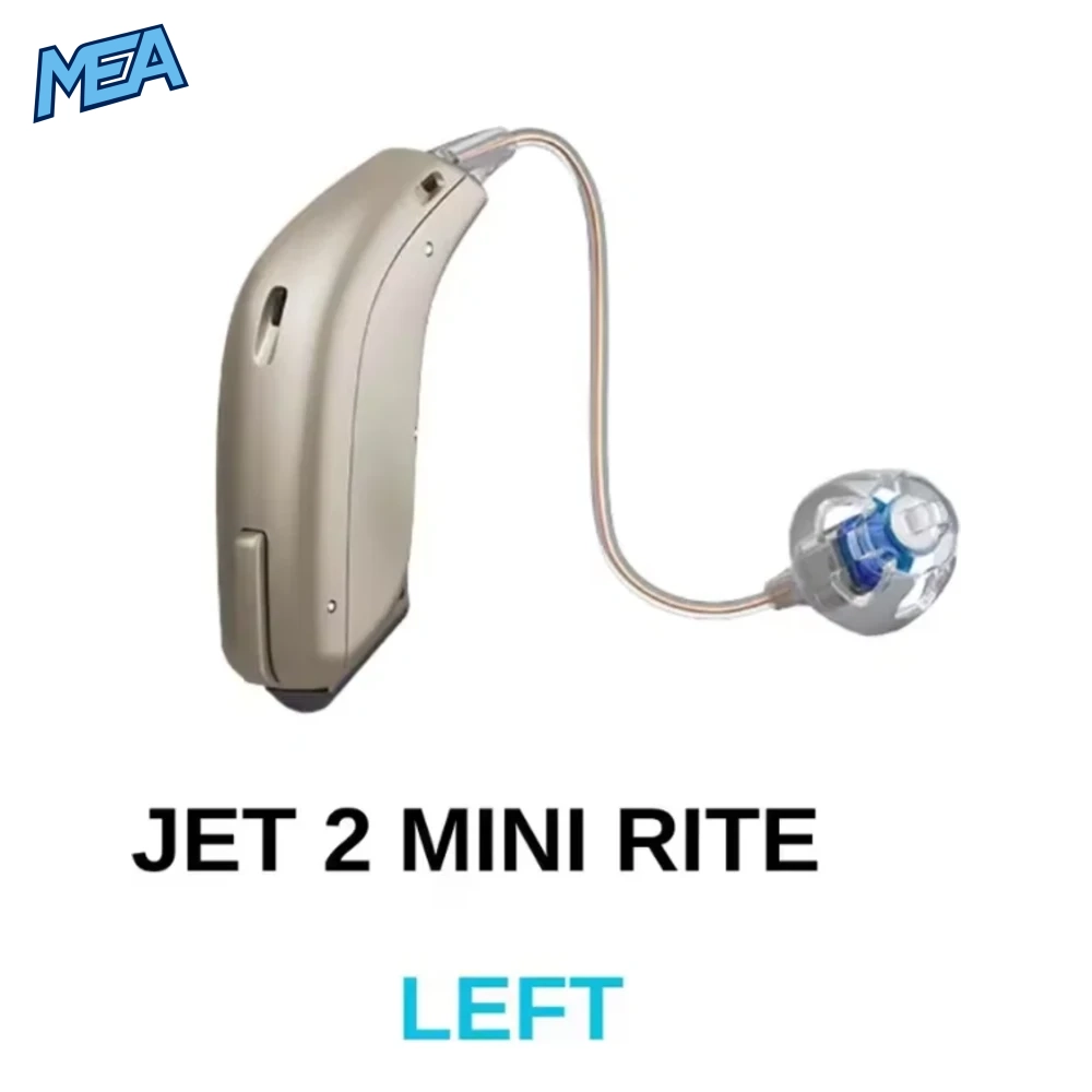Oticon Jet 1 & Jet 2 MiniRITE Hearing Aids – 312 Battery 8 Oticon Jet 2 MiniRITE hearing aid, left ear, with 312 battery and Bluetooth streaming