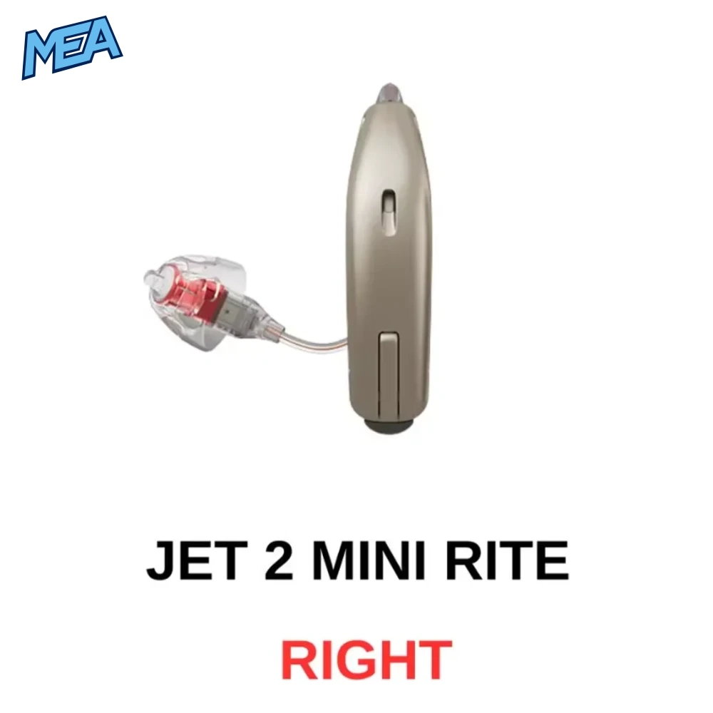 Oticon Jet 1 & Jet 2 MiniRITE Hearing Aids – 312 Battery 10 Oticon Jet 2 MiniRITE hearing aid, right ear, with 312 battery and Bluetooth streaming