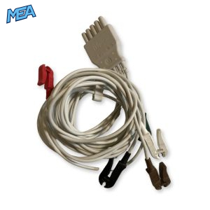 5-lead ECG Cable with Grabber/Pinch end AHA for Draeger MP03414 Reusable