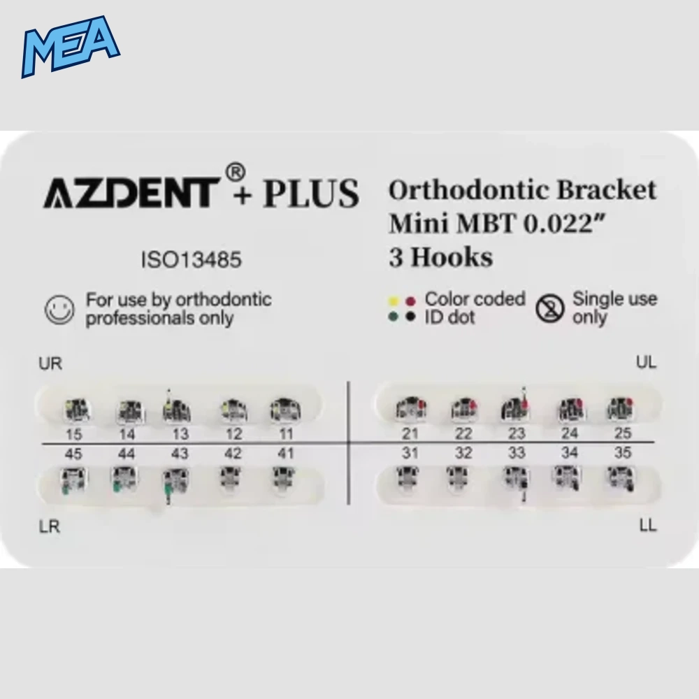 50 Packs Azdent PLUS Dental Orthodontics Metal Brackets Braces Standard Mini Roth/MBT 022/018 Hooks 3/345 Ortho Tools Dentistry 12 50 Packs Azdent PLUS Dental Orthodontics Metal Brackets Braces Standard Mini Roth/MBT 022/018 Hooks 3/345 Ortho Tools De - view 7