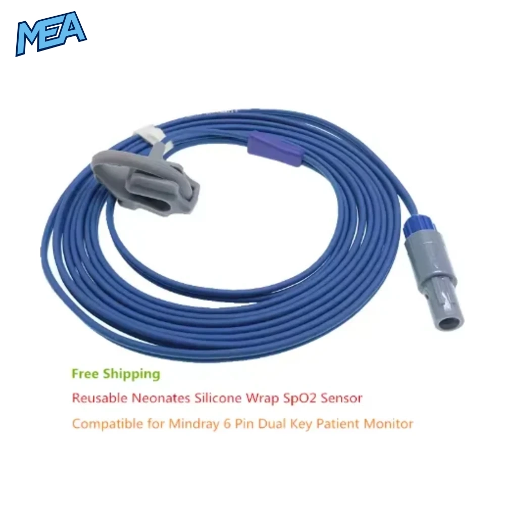 Mindray 6 Pole SpO2 Sensor PM7000 PM8000 PM9000 MEC 1000 Patient Monitor Heart Rate SAO2 Probe Newborns Adults 12 Mindray 6 Pole SpO2 Sensor PM7000 PM8000 PM9000 MEC 1000 Patient Monitor Heart Rate SAO2 Probe Newborns Adults - view 7