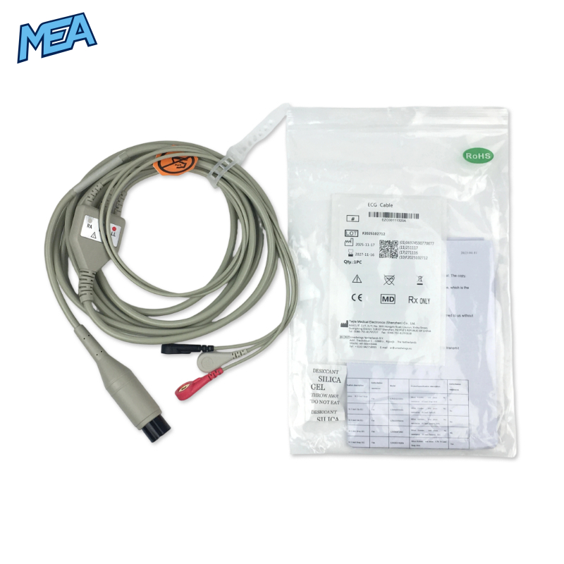 3-lead ECG Cable for Sunray P9001-00478 Reusable 4 3-lead ECG Cable for Sunray P9001-00478 Reusable - Image 3