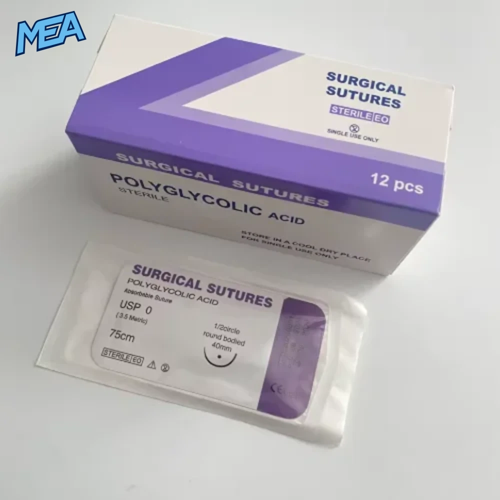 Absorbable PGA Veterinary Surgical Suture with Needle Sterile Polyglycolic Acid Sutures For Cat, Dog & Small Animal Surgery (No Removal Required) 2 Absorbable PGA Veterinary Surgical Suture with Needle Sterile Polyglycolic Acid Sutures For Cat, Dog & Small Animal Surg - view 2