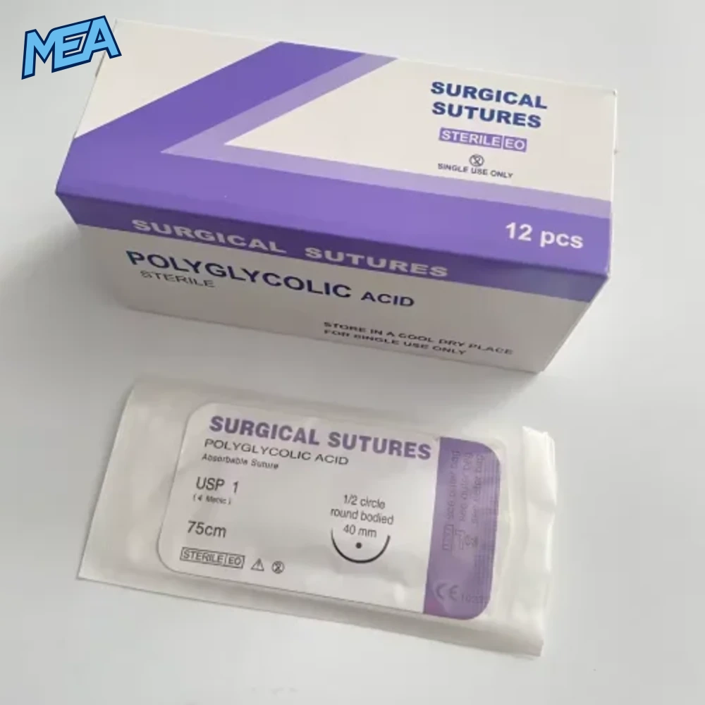 Absorbable PGA Veterinary Surgical Suture with Needle Sterile Polyglycolic Acid Sutures For Cat, Dog & Small Animal Surgery (No Removal Required) 4 Absorbable PGA Veterinary Surgical Suture with Needle Sterile Polyglycolic Acid Sutures For Cat, Dog & Small Animal Surg - view 3