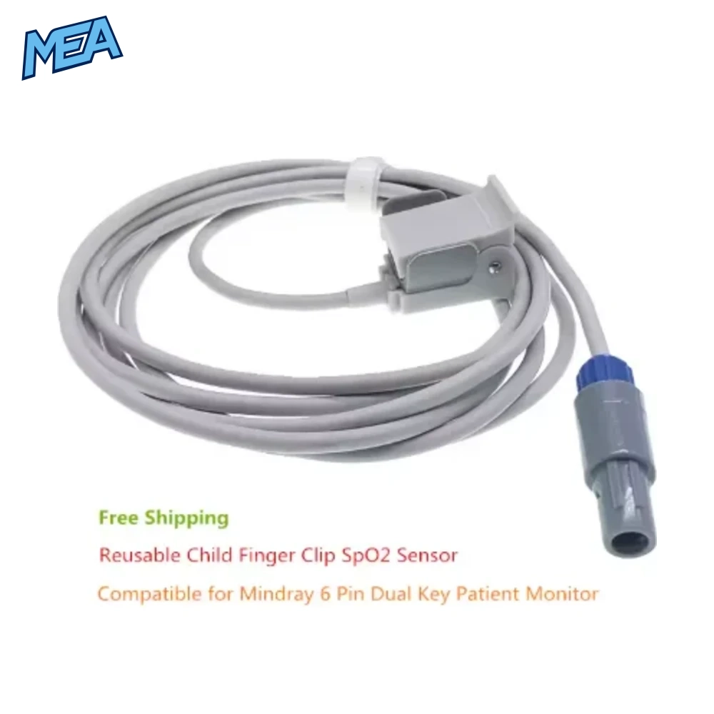 Mindray 6 Pole SpO2 Sensor PM7000 PM8000 PM9000 MEC 1000 Patient Monitor Heart Rate SAO2 Probe Newborns Adults 8 Mindray 6 Pole SpO2 Sensor PM7000 PM8000 PM9000 MEC 1000 Patient Monitor Heart Rate SAO2 Probe Newborns Adults - view 5