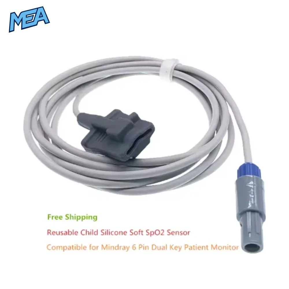 Mindray 6 Pole SpO2 Sensor PM7000 PM8000 PM9000 MEC 1000 Patient Monitor Heart Rate SAO2 Probe Newborns Adults 10 Mindray 6 Pole SpO2 Sensor PM7000 PM8000 PM9000 MEC 1000 Patient Monitor Heart Rate SAO2 Probe Newborns Adults - view 6