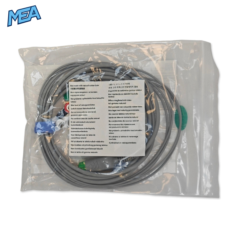 5-lead ECG Cable with Snap end AHA for Edan RPAYACC010 3.4 m, Reusable 2 5-lead ECG Cable with Snap end AHA for Edan RPAYACC010 3.4 m, Reusable - Image 2