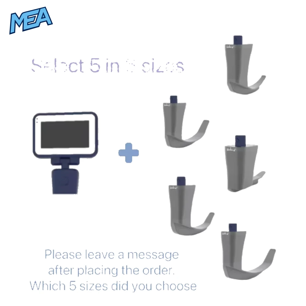 Digital Video Laryngoscope With 6 Reusable Stainless Steel Blades And TFT LCD Touch Screen for Airway Intubation 10 Digital Video Laryngoscope With 6 Reusable Stainless Steel Blades And TFT LCD Touch Screen for Airway Intubation - view 6