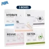 5PCS CO2 Bubble Pen Pods Facial Treatment Kit CO2 Capsule Gel & Serum Restart Kit For Aqua Facial Skin Care 4 CO2 Bubble Pen Pods