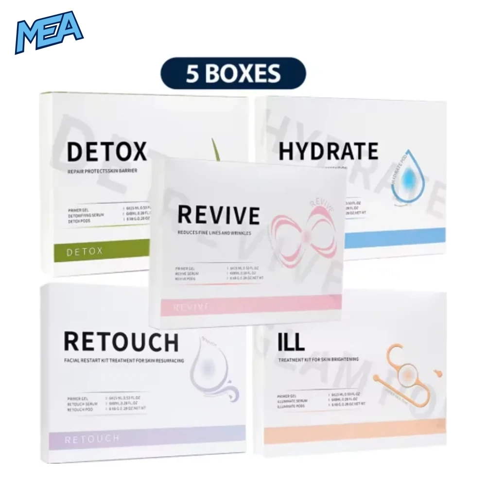 5PCS CO2 Bubble Pen Pods Facial Treatment Kit CO2 Capsule Gel & Serum Restart Kit For Aqua Facial Skin Care 4 5PCS CO2 Bubble Pen Pods Facial Treatment Kit CO2 Capsule Gel & Serum Restart Kit For Aqua Facial Skin Care - view 3