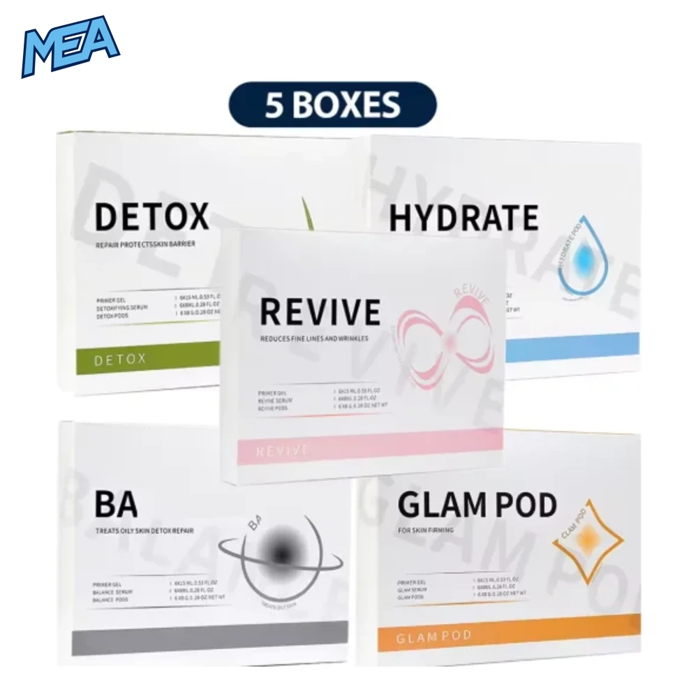 5PCS CO2 Bubble Pen Pods Facial Treatment Kit CO2 Capsule Gel & Serum Restart Kit For Aqua Facial Skin Care 8 5PCS CO2 Bubble Pen Pods Facial Treatment Kit CO2 Capsule Gel & Serum Restart Kit For Aqua Facial Skin Care - view 5