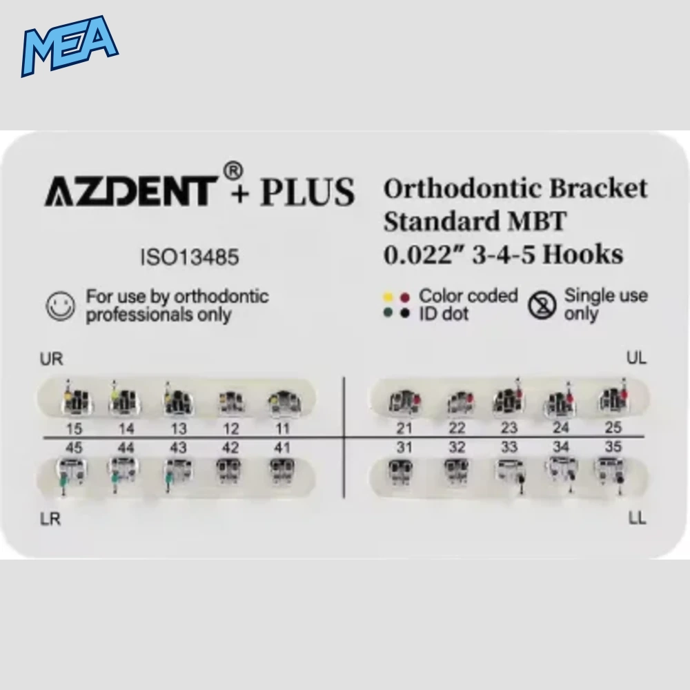 50 Packs Azdent PLUS Dental Orthodontics Metal Brackets Braces Standard Mini Roth/MBT 022/018 Hooks 3/345 Ortho Tools Dentistry 20 50 Packs Azdent PLUS Dental Orthodontics Metal Brackets Braces Standard Mini Roth/MBT 022/018 Hooks 3/345 Ortho Tools De - view 11
