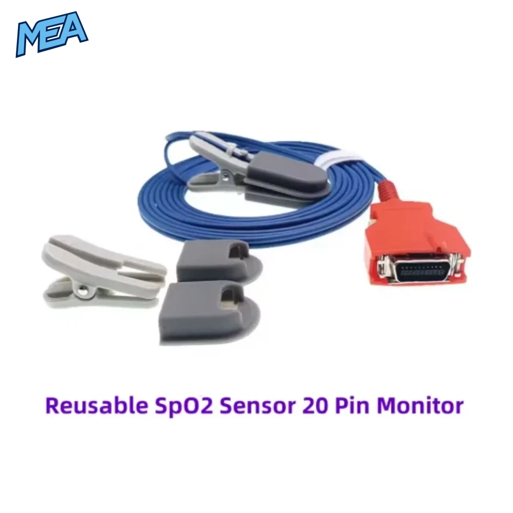 SpO2 Sensor Reusable Red 20 Pin for MASIMO LNC 10 Adult Pediatric Neonates Sizes SAO2 Probe LNCS RAD5 RAD6 RAD7 RAD8 BLT Q3 12 SpO2 Sensor Reusable Red 20 Pin for MASIMO LNC 10 Adult Pediatric Neonates Sizes SAO2 Probe LNCS RAD5 RAD6 RAD7 RAD8 BLT - view 7